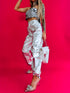 SILVER TONE pants "ILUMINOS" K679